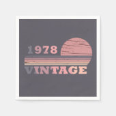 Geboren in 1978  verjaardagsfeest servet (Voorkant)