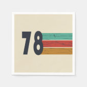 Geboren in 1978  verjaardagsfeest servet (Voorkant)