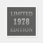 Geboren in 1978 verjaardagsfeestje servet (Voorkant)