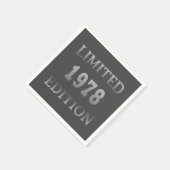 Geboren in 1978 verjaardagsfeestje servet (Hoek)