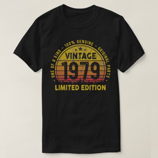 Geboren in 1979,  43e verjaardag, 43 jaar t-shirt (Design voorkant)