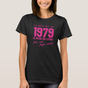 Geboren in 1979, Birthday Outfit Vintage 1061, fee T-shirt