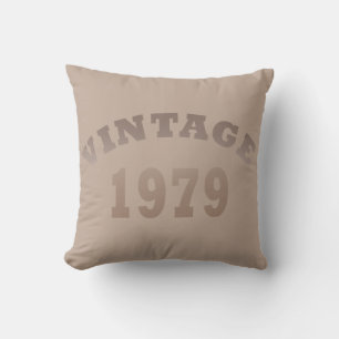 Geboren in 1979 elegante moderne vintage verjaarda kussen
