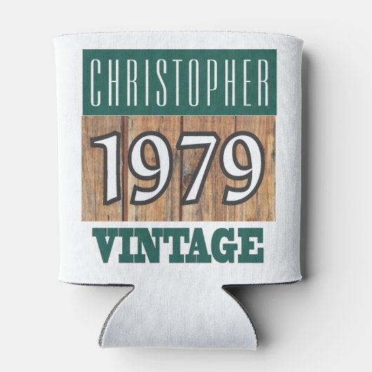 Geboren in 1979. Geboortejaar Koelbox Blikjeskoeler (Achterkant)