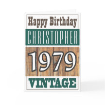 Geboren in 1979 Greetings Card