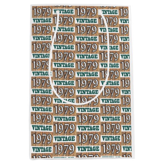 Geboren in 1979 middelgrote cadeautas (Voorkant)