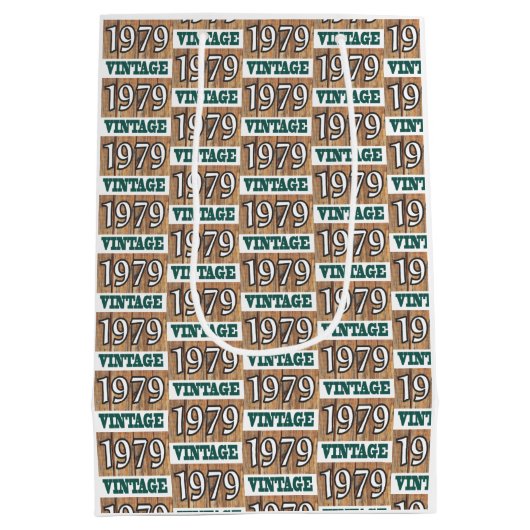 Geboren in 1979 middelgrote cadeautas (Achterkant)