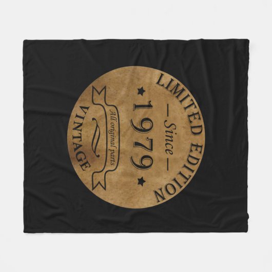 Geboren in 1979 op  verjaardag fleece deken (Voorkant (Horizontaal))