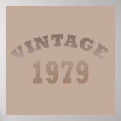 Geboren in 1979 op verjaardag poster (Voorkant)