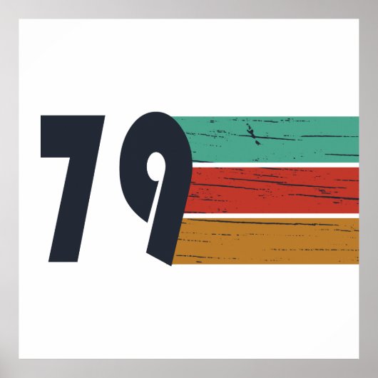 Geboren in 1979 op verjaardag poster (Voorkant)