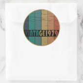 Geboren in 1979 op  verjaardag ronde sticker (Tas)