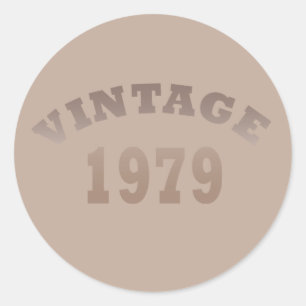Geboren in 1979 op  verjaardag ronde sticker