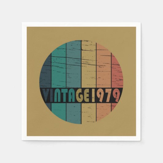 Geboren in 1979 op  verjaardag servet (Voorkant)