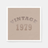 Geboren in 1979 op verjaardag servet (Voorkant)