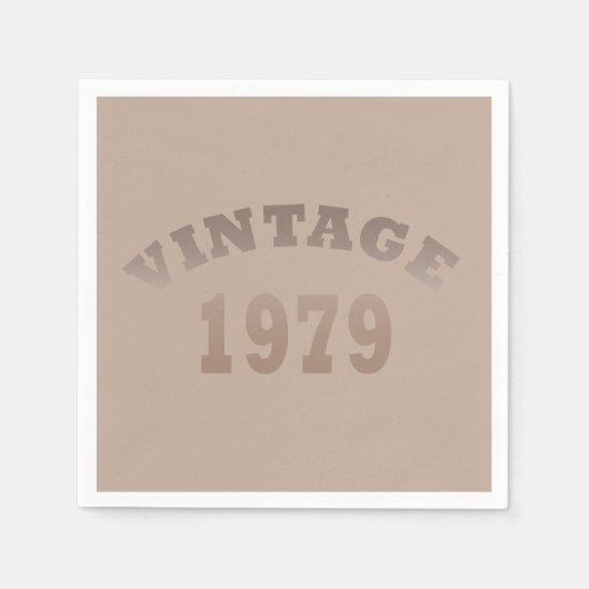 Geboren in 1979 op verjaardag servet (Voorkant)