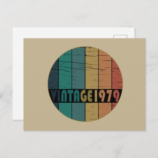 geboren in 1979  verjaardag feestdagenkaart (Voorkant / Achterkant)