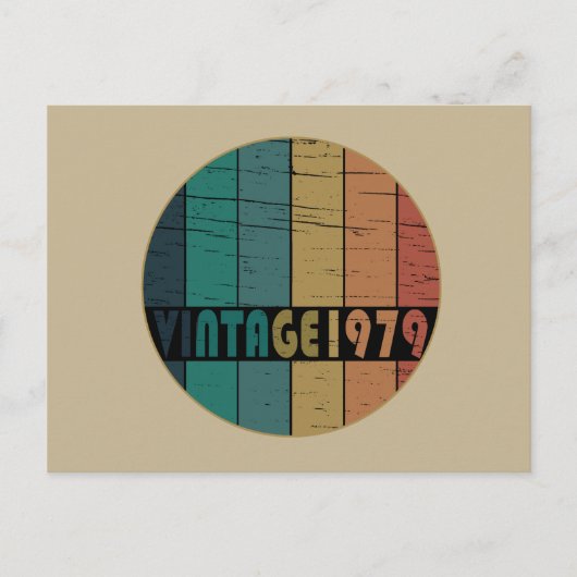 geboren in 1979 verjaardag feestdagenkaart (Voorkant)