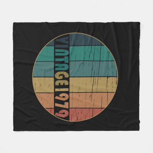 geboren in 1979 verjaardag fleece deken (Voorkant (Horizontaal))