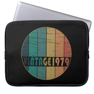 geboren in 1979  verjaardag laptop sleeve