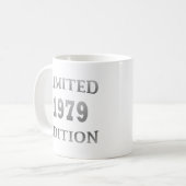 Geboren in 1979 Verjaardag Limited Edition Gift Koffiemok (Voorkant links)