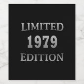 Geboren in 1979 Verjaardag Limited Edition Gift Wijn Etiket (Enkel label)