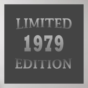 geboren in 1979 verjaardag limited edition poster