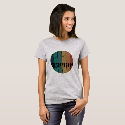 geboren in 1979  verjaardag t-shirt (Voorkant volledig)