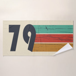 Geboren in 1979 verjaardagscadeau badhanddoek