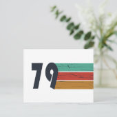 Geboren in 1979  verjaardagscadeau feestdagenkaart (Staand voorkant)