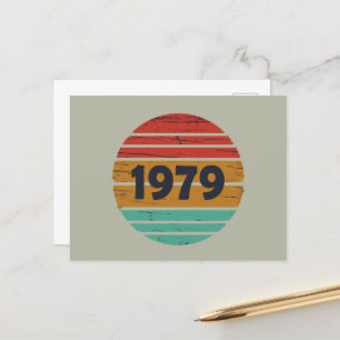 Geboren in 1979  verjaardagscadeau feestdagenkaart