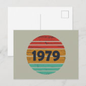 Geboren in 1979  verjaardagscadeau feestdagenkaart (Voorkant / Achterkant)