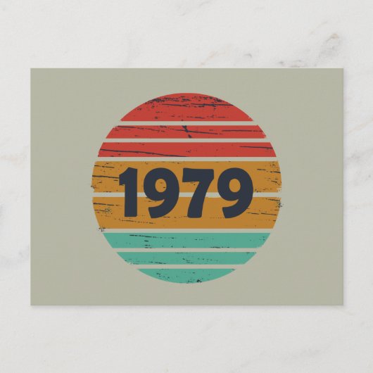 Geboren in 1979  verjaardagscadeau feestdagenkaart (Voorkant)