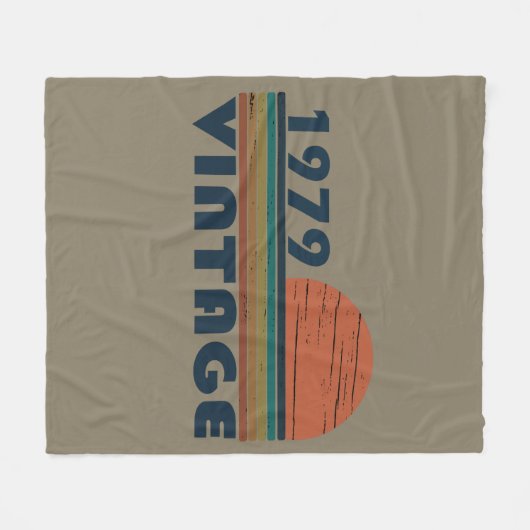 Geboren in 1979  verjaardagscadeau fleece deken (Voorkant (Horizontaal))