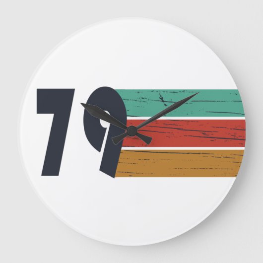 Geboren in 1979  verjaardagscadeau grote klok (Voorkant)