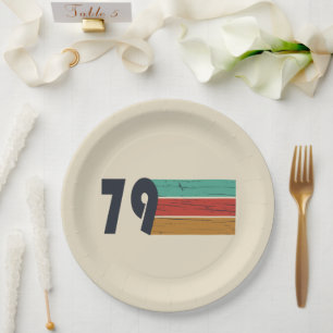 Geboren in 1979 verjaardagscadeau papieren bordje