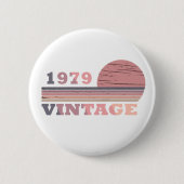 Geboren in 1979 verjaardagscadeau ronde button 5,7 cm (Voorkant)