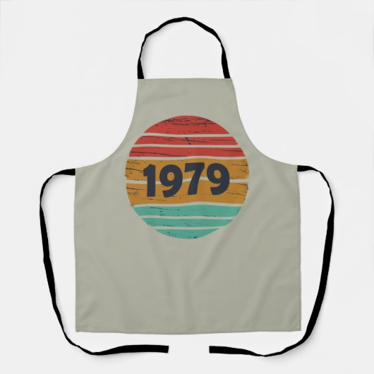 Geboren in 1979 verjaardagscadeau schort (Voorkant)