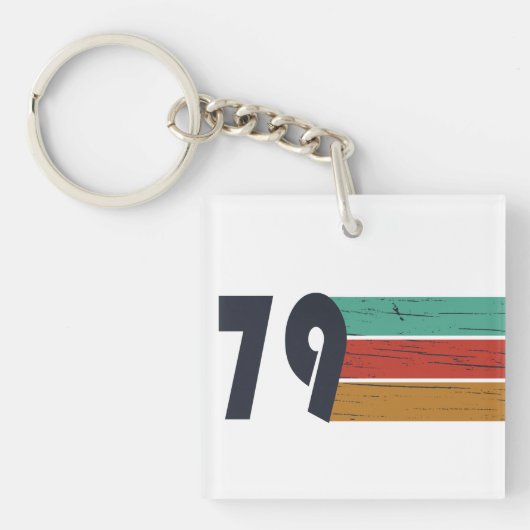 Geboren in 1979  verjaardagscadeau sleutelhanger (voorkant)