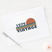 Geboren in 1979  verjaardagscadeau vierkante sticker (Envelop)