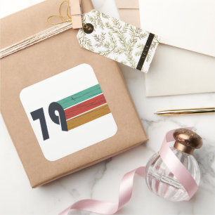 Geboren in 1979  verjaardagscadeau vierkante sticker