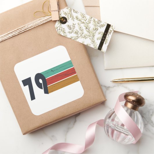 Geboren in 1979  verjaardagscadeau vierkante sticker (Geschenken)