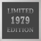 geboren in 1979 verjaardagsdagsdagsrectie poster (Voorkant)