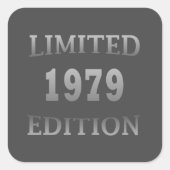 geboren in 1979 verjaardagsdagsdagsrectie vierkante sticker (Voorkant)