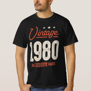 geboren in 1980 - 42e verjaardag Retro Classic T-shirt