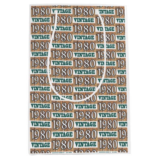 Geboren in 1980 middelgrote cadeautas (Voorkant)