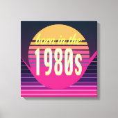 Geboren in 1980, Millennials, Gen X, Geboortejaar Canvas Afdruk (Voorkant)