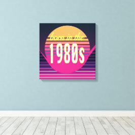 Geboren in 1980, Millennials, Gen X, Geboortejaar Canvas Afdruk