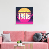 Geboren in 1980, Millennials, Gen X, Geboortejaar Canvas Afdruk (Insitu (Woonkamer))