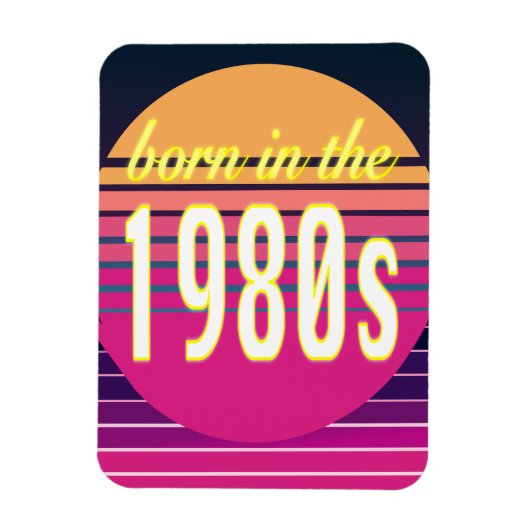 Geboren in 1980, Millennials, Gen X, Geboortejaar Magneet (Verticaal)