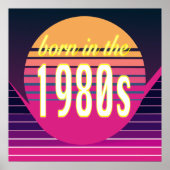 Geboren in 1980, Millennials, Gen X, Geboortejaar Poster (Voorkant)